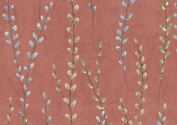 Willow Field, French Coral - Roman Blind - Image 7